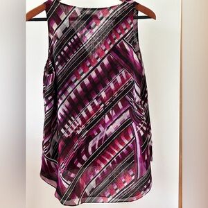 Print sleeveless blouse from White House black market